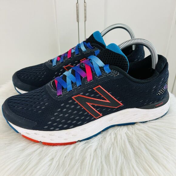 New Balance Shoes - New Balance 680v6 Running Shoes Black Outerspace Ghost Pepper Colorful Womens 8